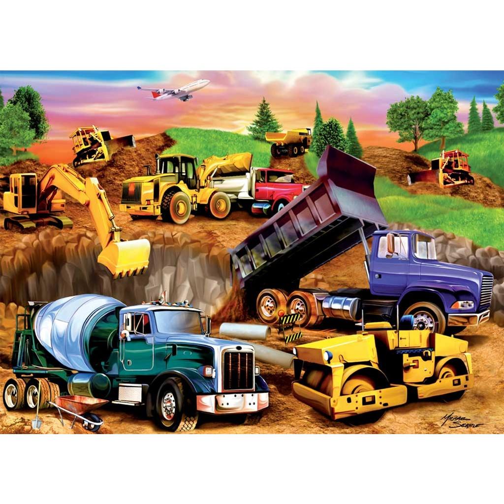 Xếp hình Puzzle Công trình xây dựng Ravensburger Construction Crowd 60 miếng