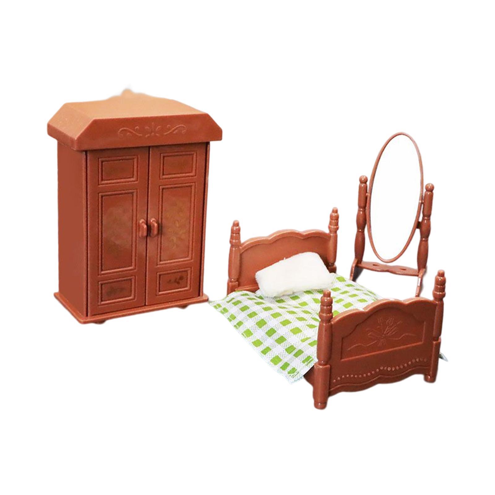 1/6 Scale Dollhouse Bedroom Dollhouse Decoration Landscape for Holiday Gifts