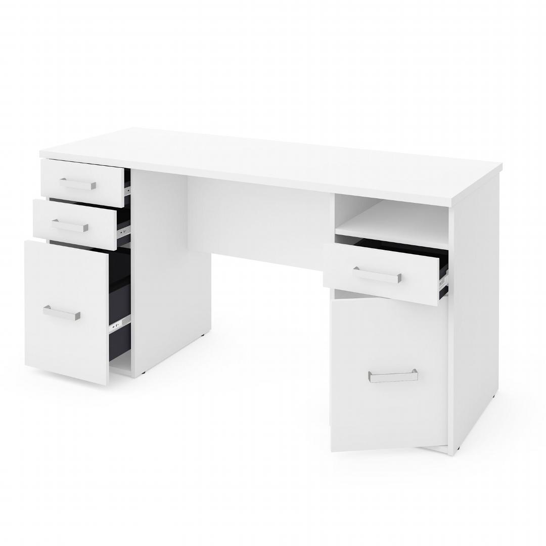 Bàn làm việc, bàn học gỗ hiện đại SMLIFE Demar | Gỗ MDF dày 17mm chống ẩm | D140xR60xC75cm
