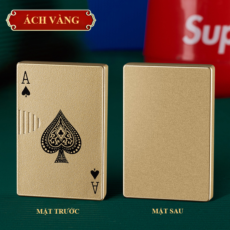 Bật Lửa Điện Hình Lá Bài – Sạc Điện