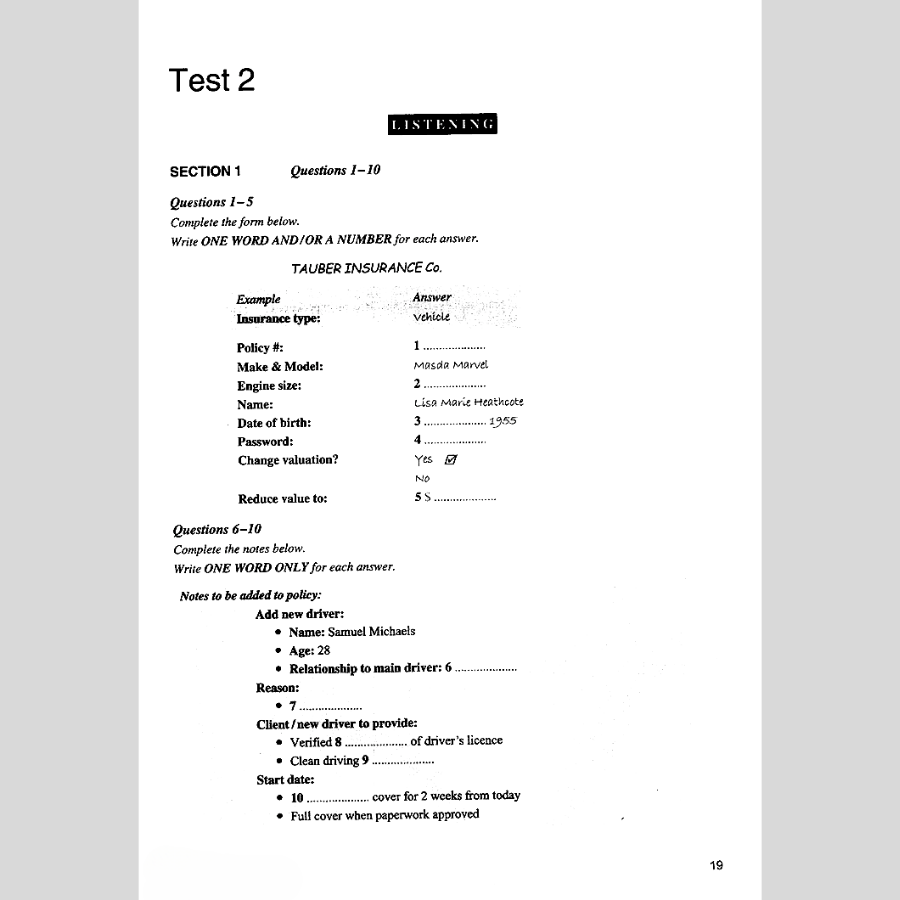 IELTS Simulation Test - Kèm CD
