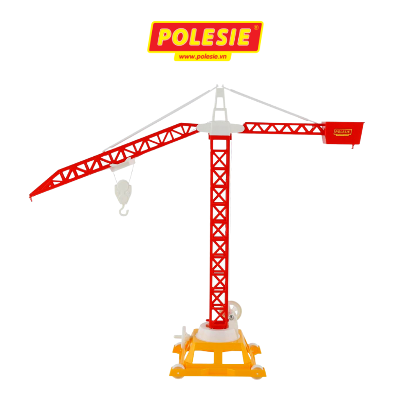 Cần cẩu tháp Số 2 (4 bánh) đồ chơi - Polesie Toys - Màu ngẫu nhiên