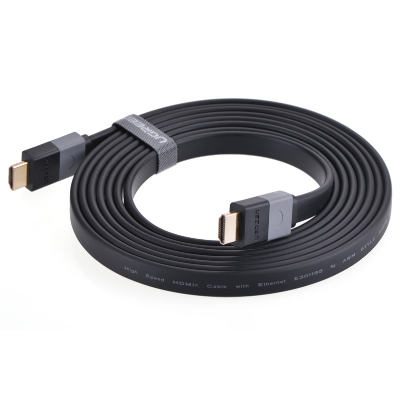 Cáp HDMI dẹt 1.4 thuần đồng, dài từ 1.5-10m UGREEN HD120 - Hàng Chính Hãng