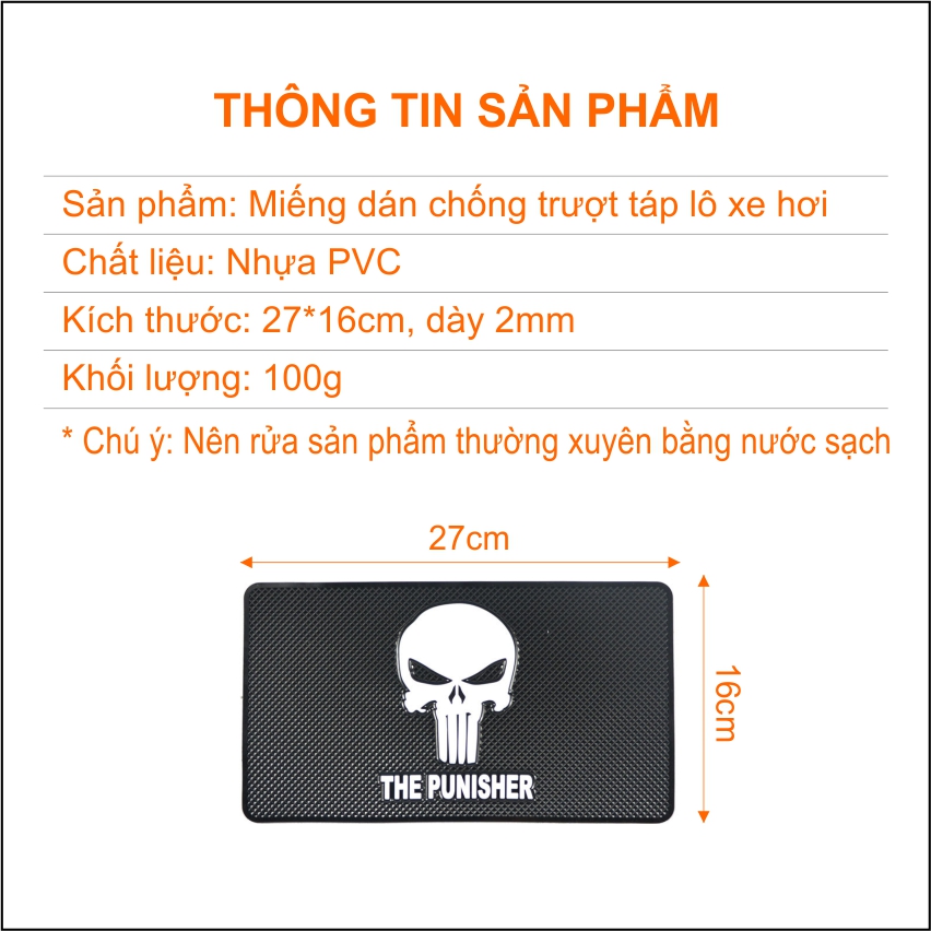 Tấm dán chống trượt táp lô xe hơi, ô tô bảo vệ bề mặt táp lô, rửa nước tái sử dụng nhiều lần