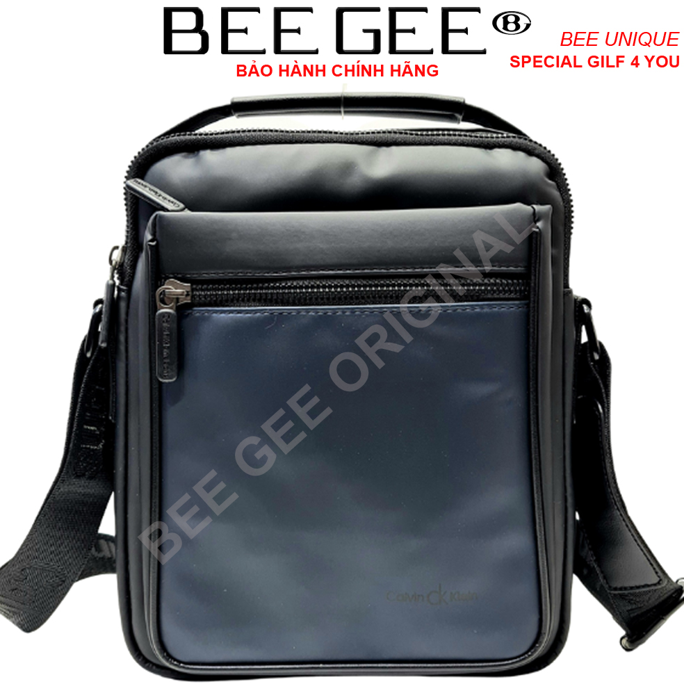 Túi đeo chéo nam nữ cao cấp phong cách HÀN QUỐC BEE GEE DCN9006B màu xám (Tặng quà tặng ngẫu nhiên trong BEEGEE GILF COLLECTION)