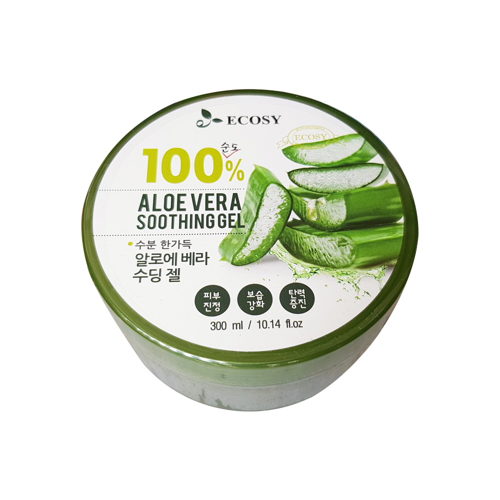 Gel ECOSY 100% Aloe Vera Lô Hội Dưỡng Ẩm Cho Da 300ml + Tặng Mask 3W Bất Kỳ