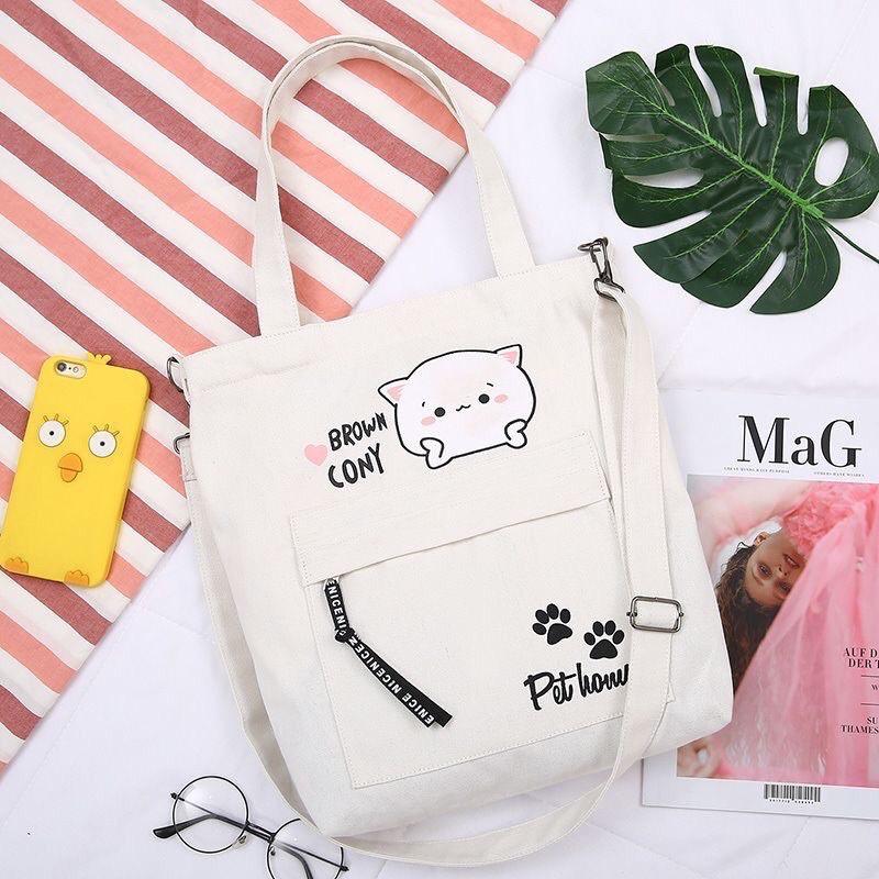 Túi Tote Mèo Cony Cute