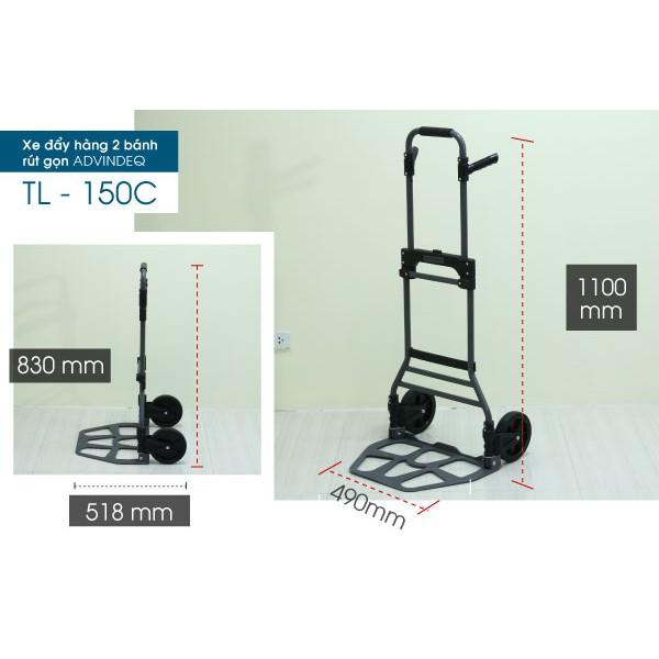 Xe đẩy hàng 2 bánh rút gọn  TL-150C (Tải trọng 150kgs)