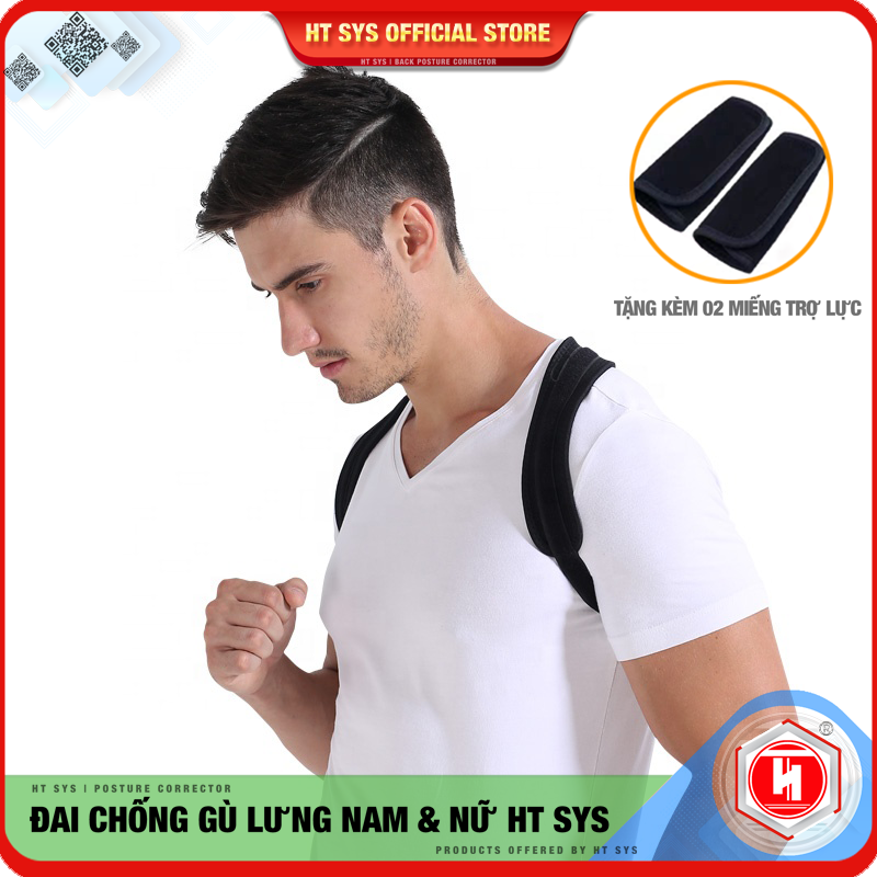 Đai chống gù lưng nam nữ HT SYS Back Posture Corrector- Giúp định hình cột sống - Điều chỉnh tư thế của lưng - Phù Hợp Với Mọi Độ Tuổi - hỗ trợ chữa trị Hiệu Quả Chứng Gù Lưng, Lưng Tôm, Cong Vẹo Cột Sống