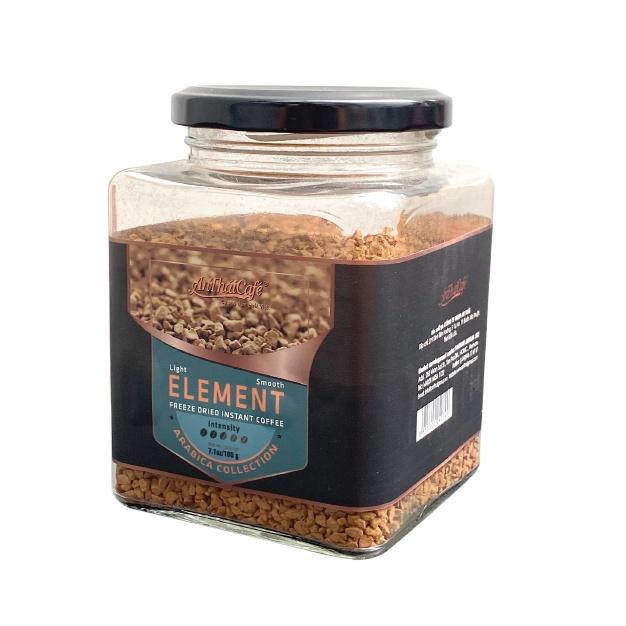 Cà Phê Hoà Tan Nguyên Chất Arabica Element, công nghệ sấy lạnh - AnTháiCafé