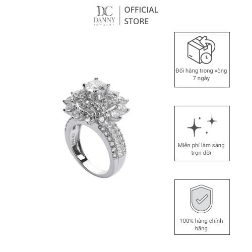 Nhẫn Nữ Bạc 925 Danny Jewelry Xi Bạch Kim Đính Đá CZ KI4GZ018