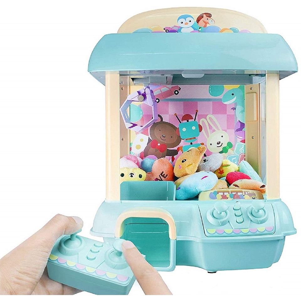 Máy Gắp Thú bông Mini, máy gắp gấu bông mini size lớn nhiều gấu bông, có nhạc có đèn cho bé