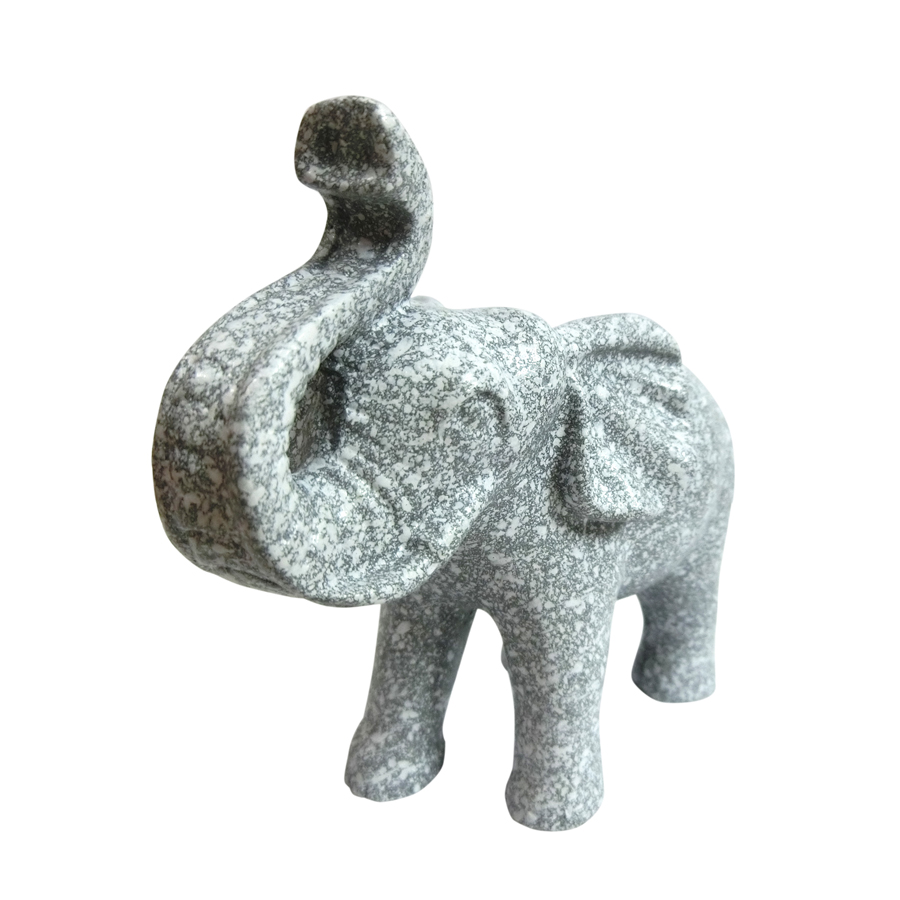 Tượng voi đá trang trí N2 - màu đá