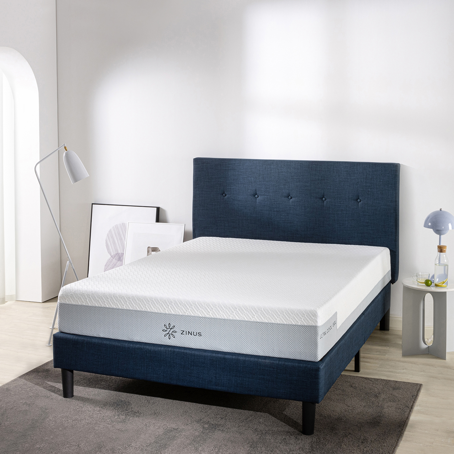 Nệm Foam Zinus Cuộn Hút Chân Không Siêu Mát Cao Cấp - 8in Ultra Cool Gel 2.5 Foam Mattress