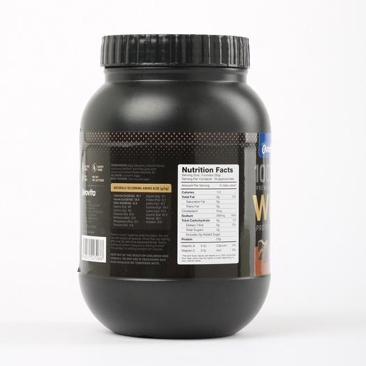 Egg White Protein. Bột Lòng Trắng Trứng Hương Socola Ovovita Hũ 560 gram