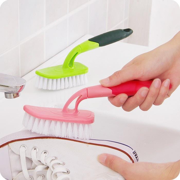 1pc Color Handle Square Bathroom Brush Bath Brush Tile Clearance Cleaning Brush Floor Brush