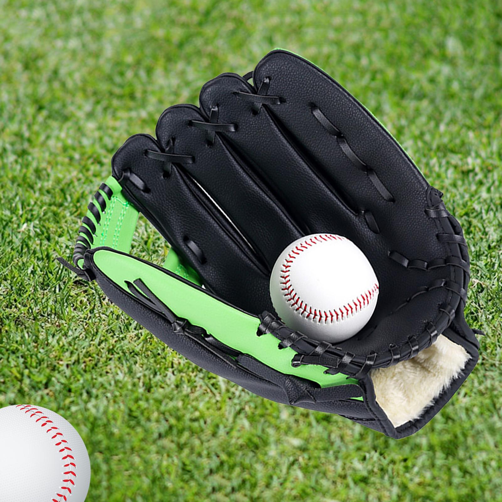 Adjustable Baseball Gloves with Soft Leather Thickening Pitcher Softball Gloves for Child Teens Adult Left Hand Throw, Left Hand Glove