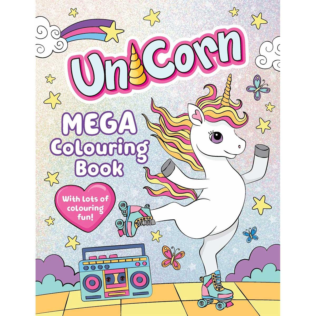 Sách Unicorn - Mega Colouring Book