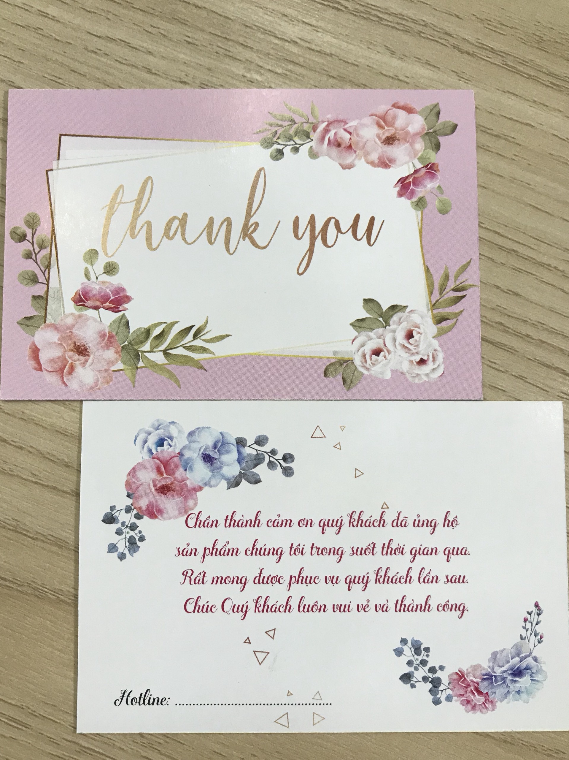 Thank You Card_Thẻ Cảm Ơn Dành Cho Shop Combo 200 Cái