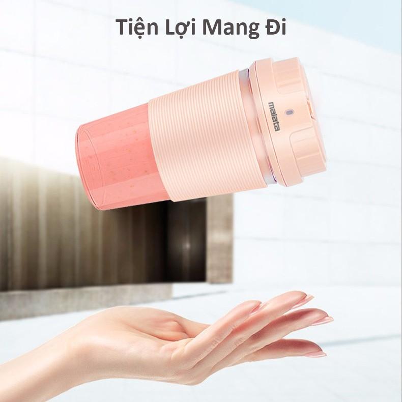 Máy Xay Sinh Tố Mini MALATA 220ml Có Sạc Pin USB - Hàng chính Hãng Bảo Hành 12 Tháng