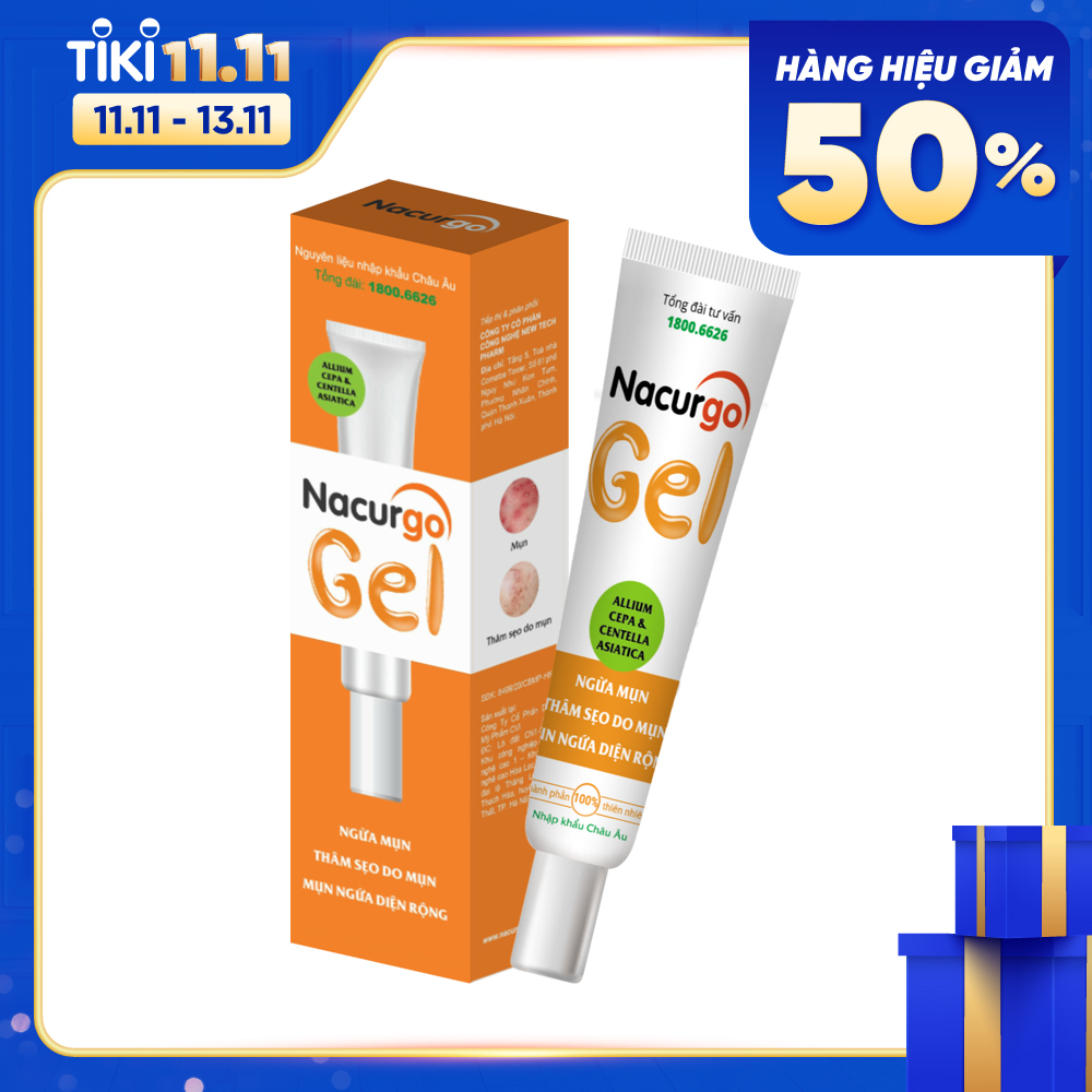 [MẪU MỚI] - NACURGO GEL - Gel làm mờ mụn thâm sẹo