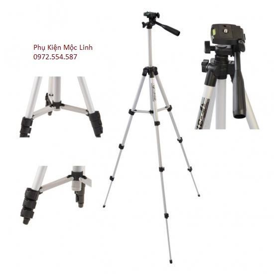 COMBO Gậy Tripod 3 Chân + KEP MAY ANH (Gậy tự sướng-(P18)