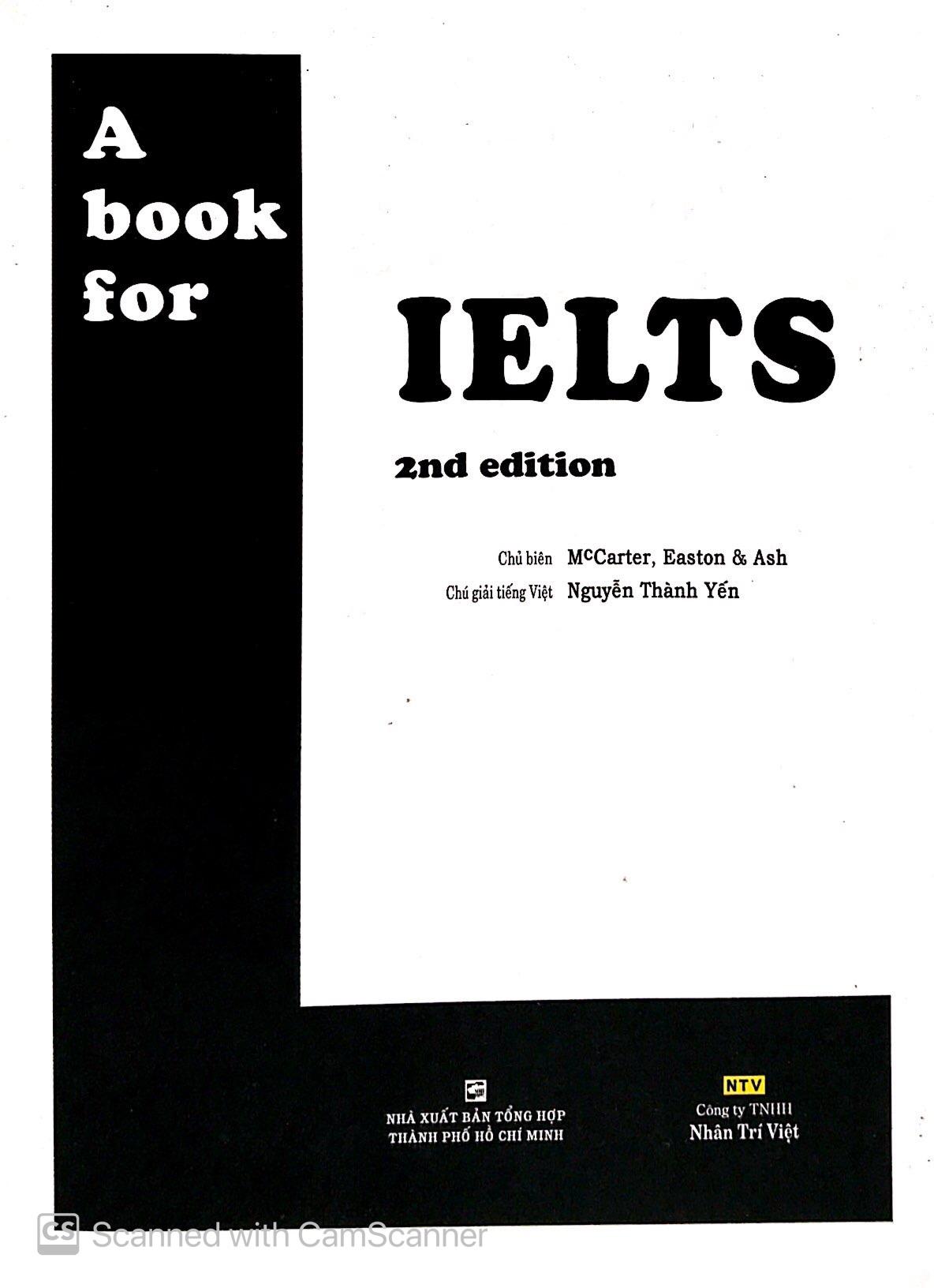 A Book For IELTS 2nd Edition - Kèm CD (Tái Bản 2014)
