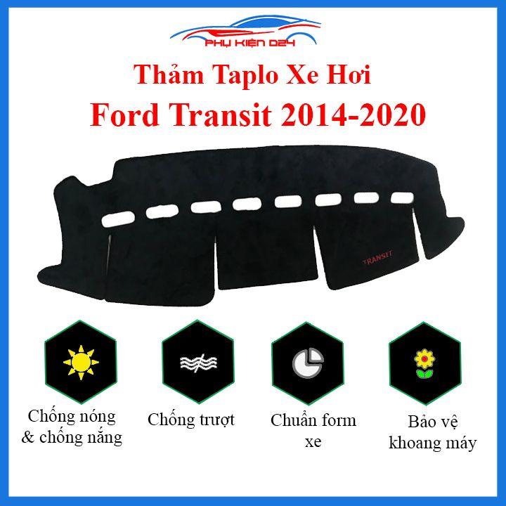 Thảm taplo cho Transit 2014-2015-2016-2017-2018-2019-2020-2021-2022 chống nắng nóng làm mát xe mở rộng tầm nhìn