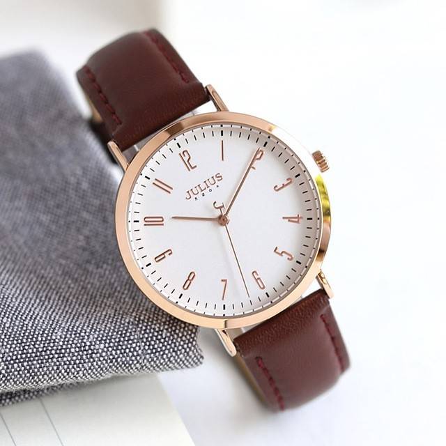 Đồng Hồ Nữ Julius Hàn Quốc JA1017 dây da