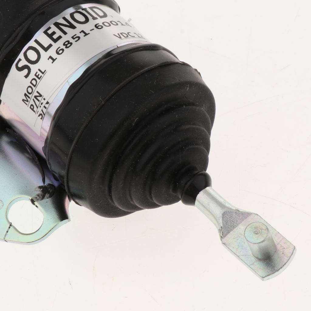 16851-60014 Fuel Shut Down Solenoid for Kubota Tractor Excavator RTV RTV900