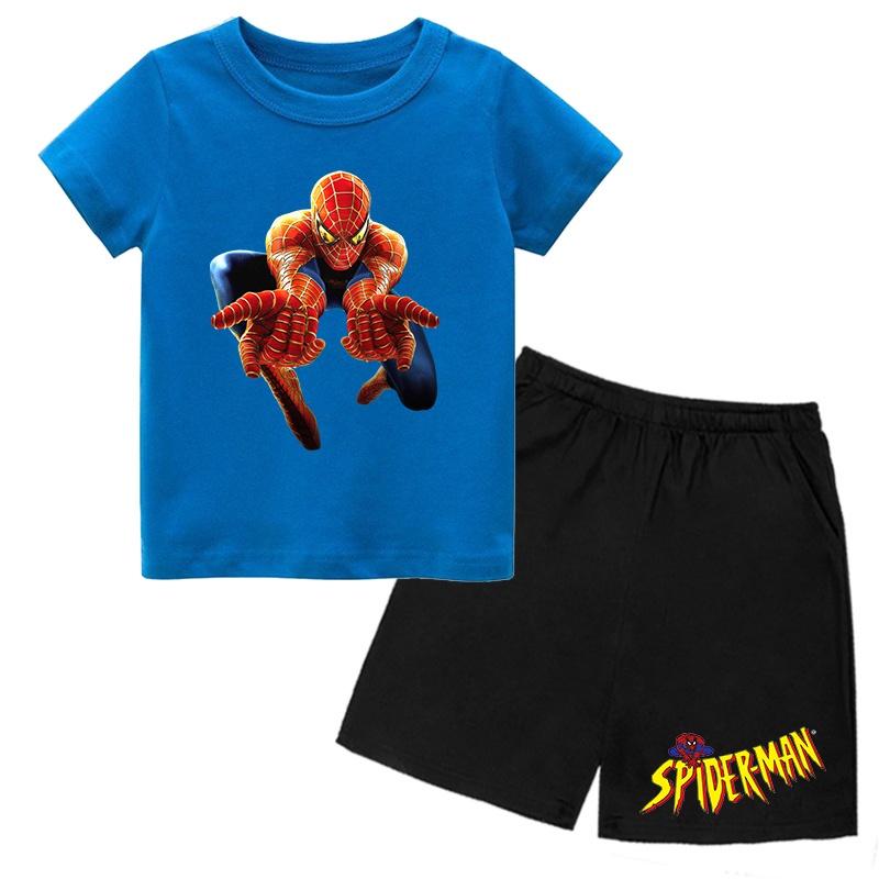 Áo Quần trẻ em ( Combo 4 Bộ ) spider man 02 siêu cool , King Cotton