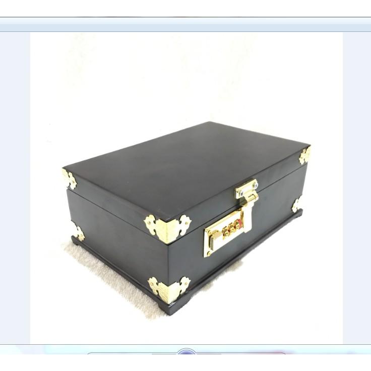 HỘP ĐỰNG TRANG SỨC GỖ MUN CHUẨN 100% LOẠI CAO CẤP KHÓA MÃ SỐ