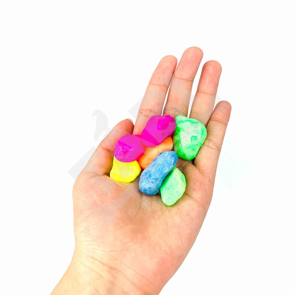 550g Bịch Sỏi Sắc Màu Viên Lớn 1kg Trang Trí Hồ Cá - Phụ Kiện Bể Cá