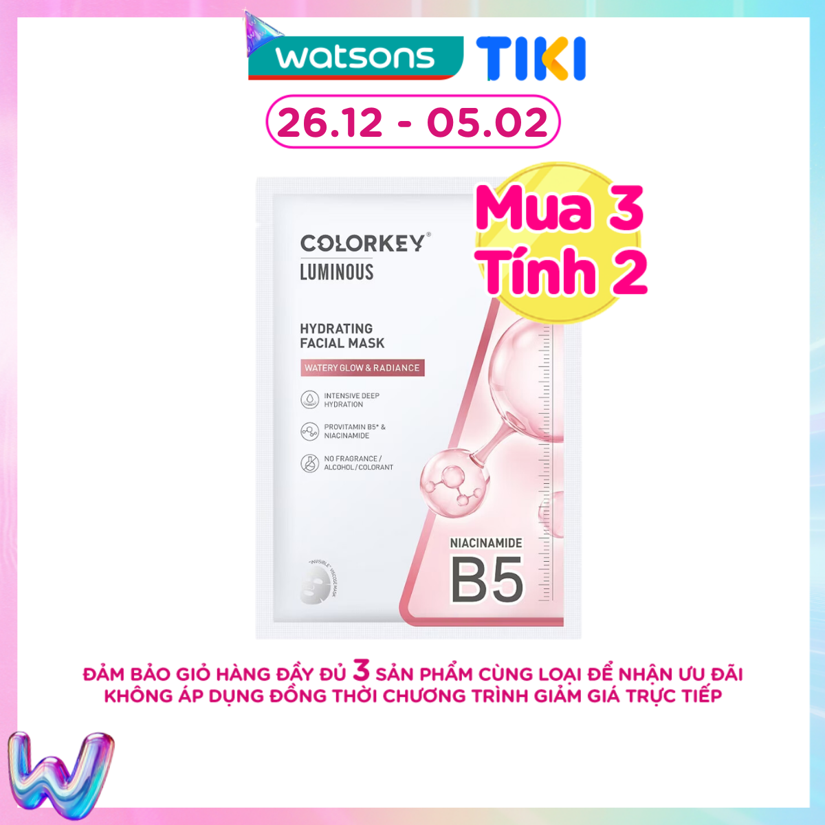 Mặt Nạ Dưỡng Ẩm Colorkey Hydrating Facial Mask 25ml