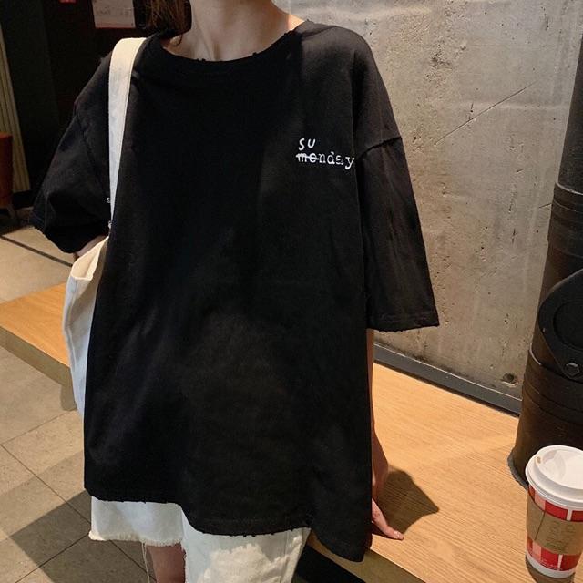Áo thun tay lỡ form rộng