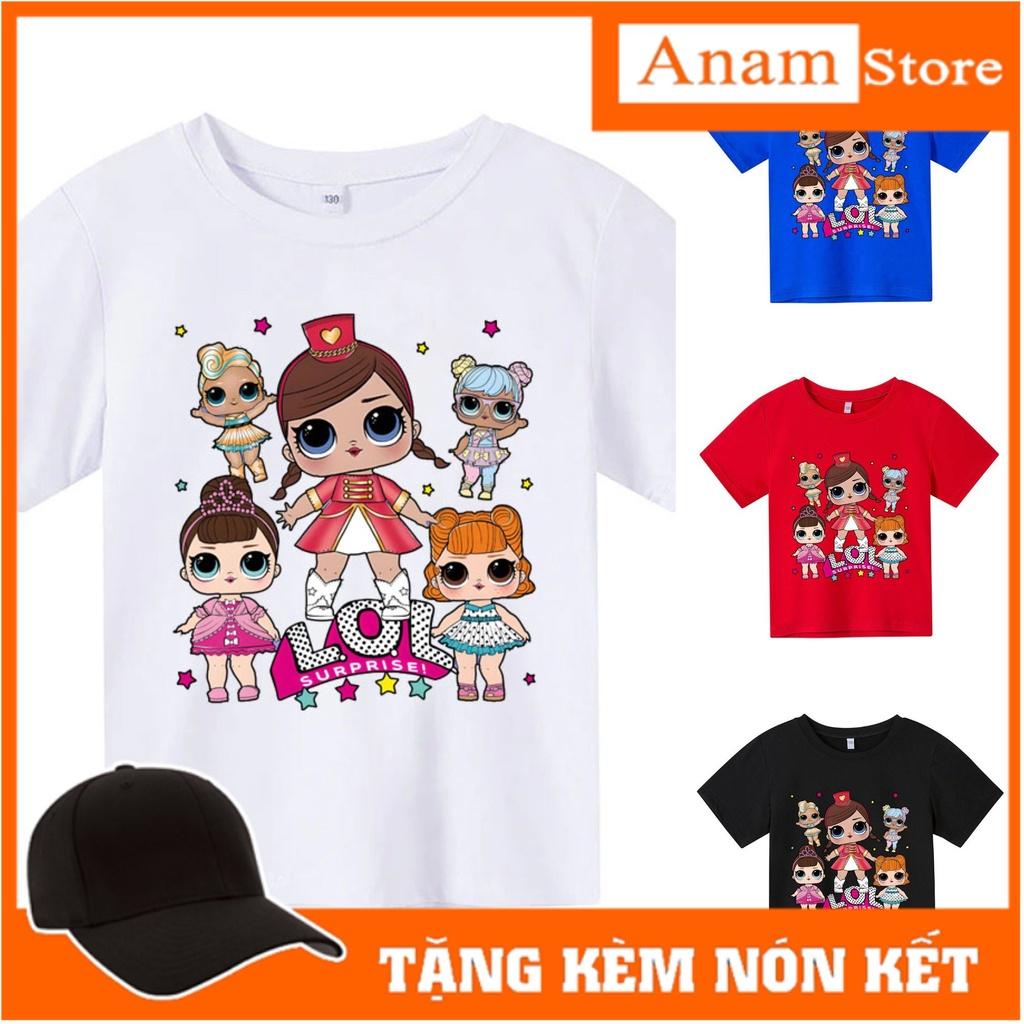 Áo thun cho bé, Áo thun trẻ em LOL, 4 màu, có size người lớn, Anam Store