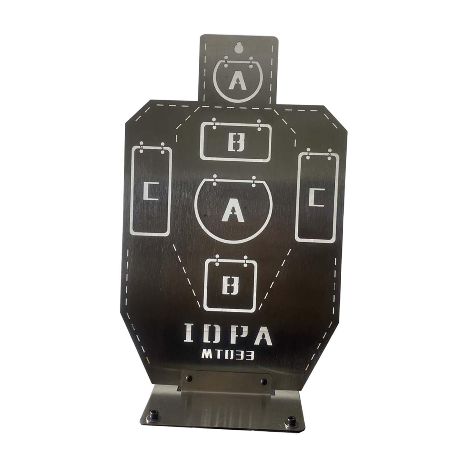 Silhouette Target Metal Target Hunting Durable Sports Metal Target without Stand Sturdy Letter Partition Training Target
