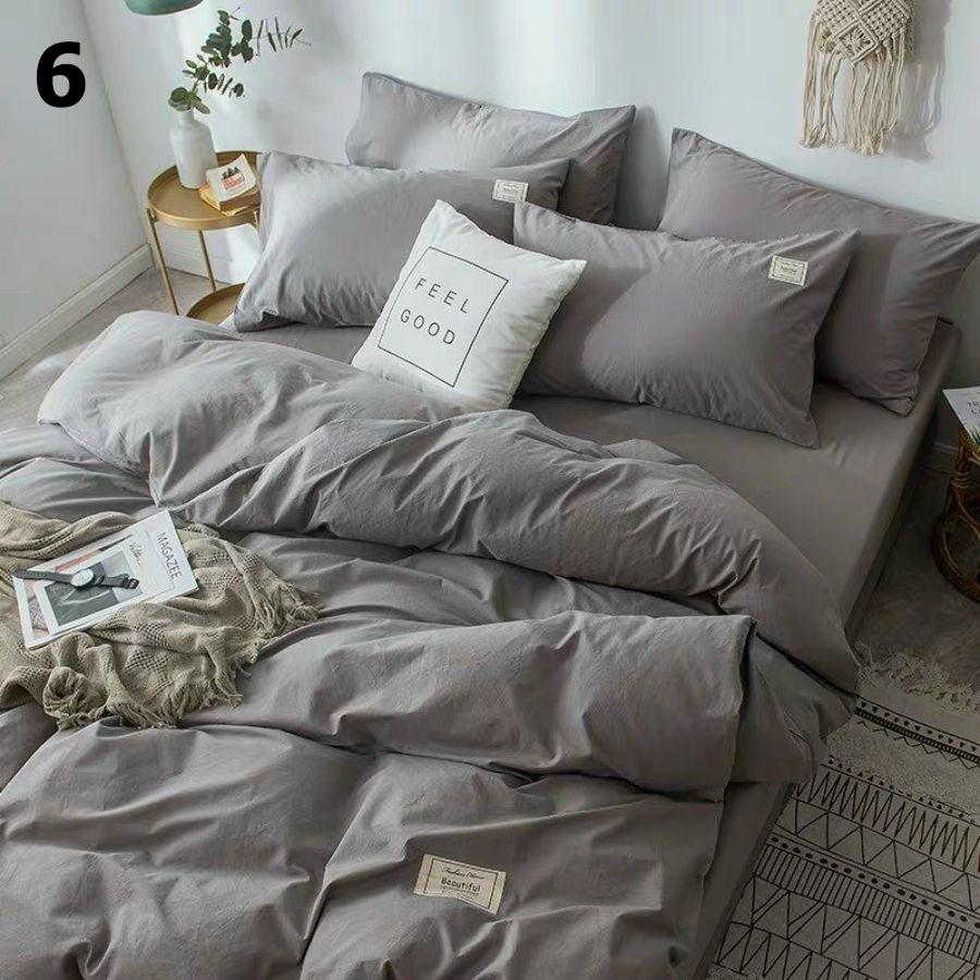Bộ chăn ga gối vải cotton tici 4 món – chăn mền, drap giường, vỏ gối - ga giường đủ size