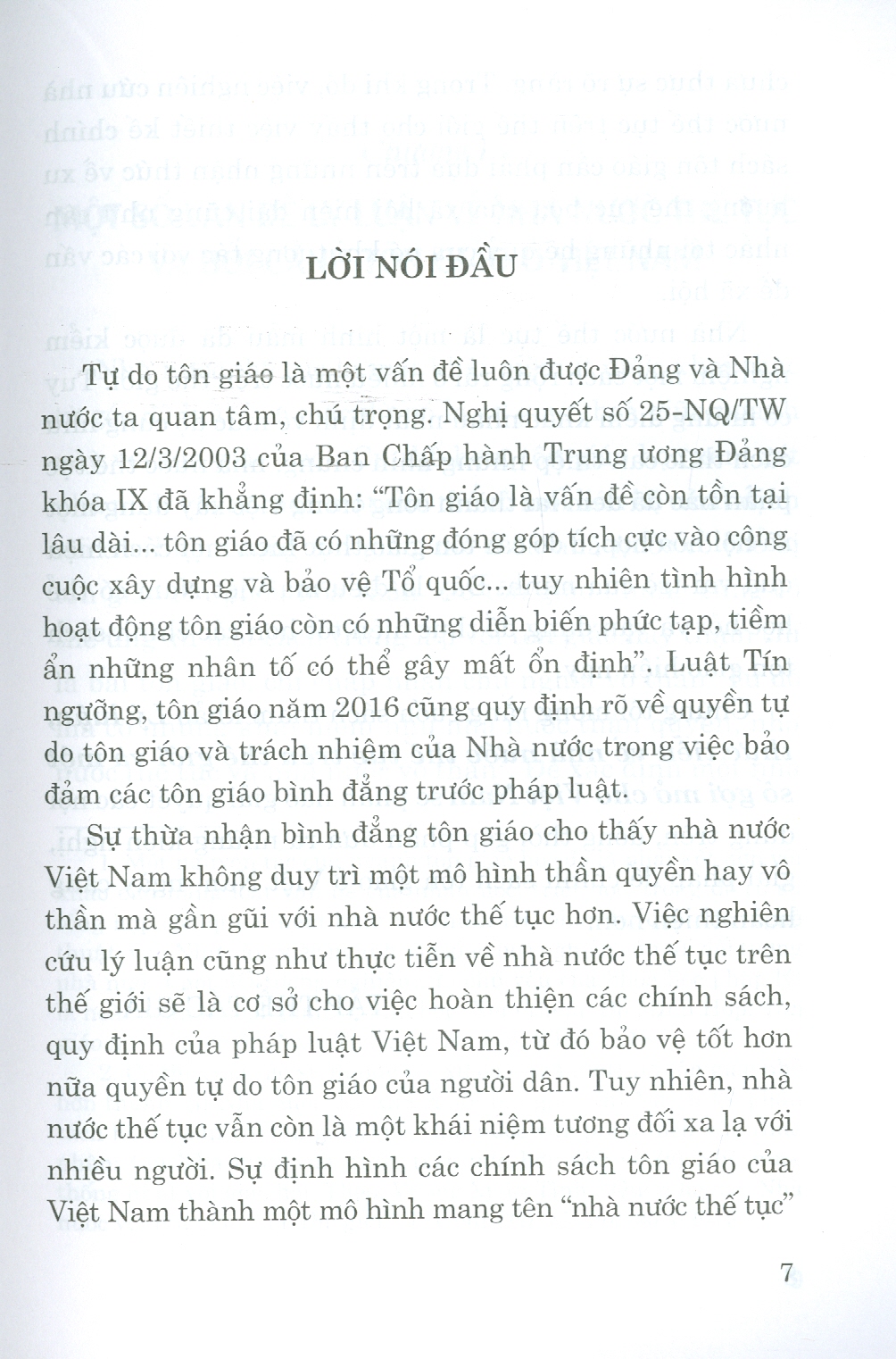 Lý Luận, Thực Tiễn Về Nhà Nước Thế Tục Trên Thế Giới Và Một Số Gợi Mở Cho Việt Nam