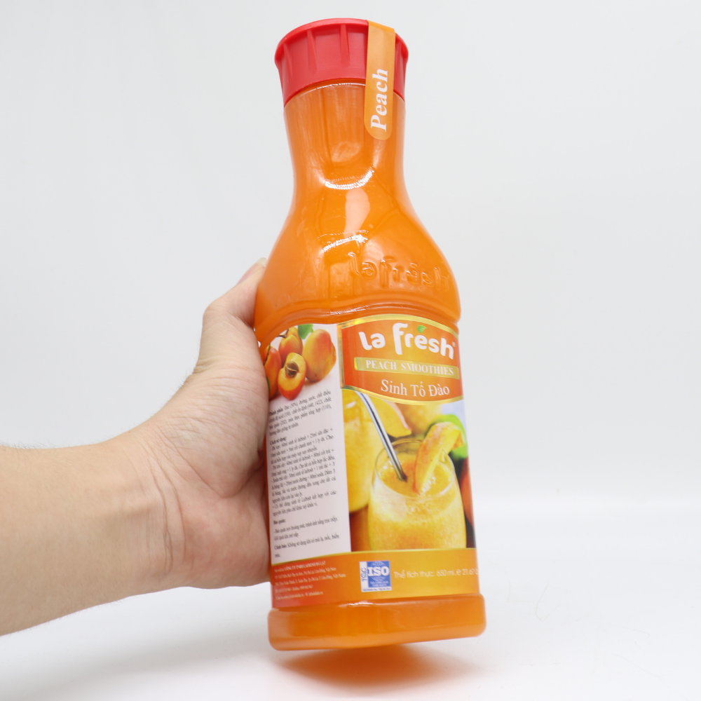 Sinh Tố Đào LaFresh Đà Lạt Chai 650ml