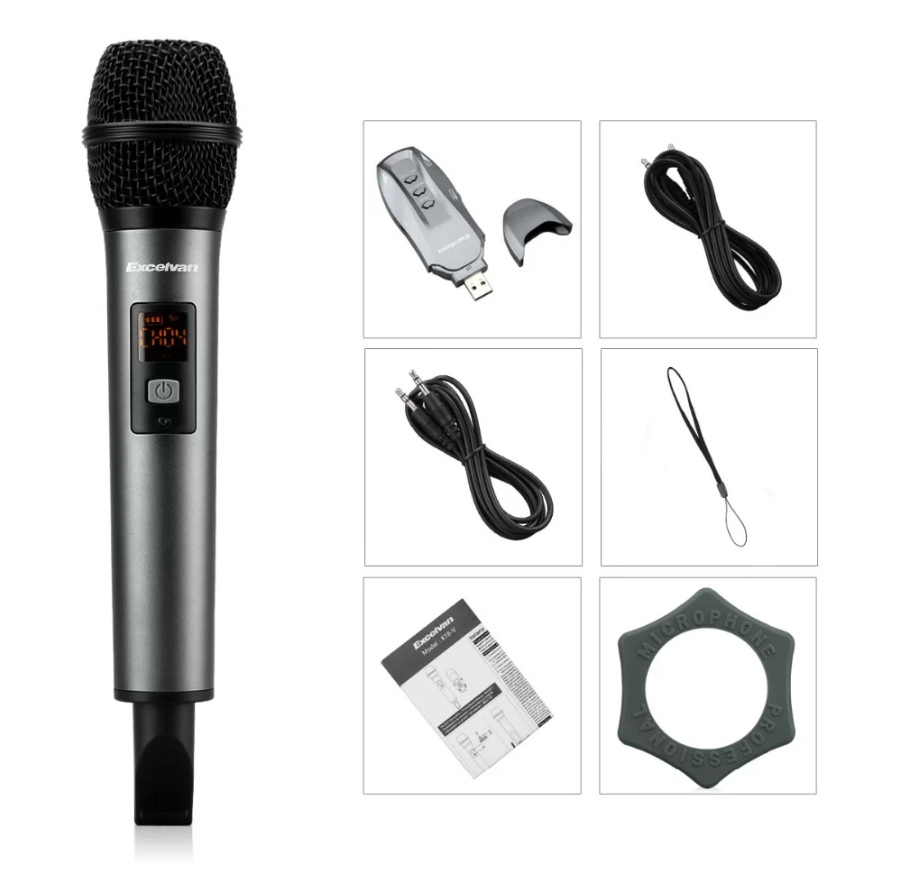 Mic Karaoke không dây Excelvan K18V