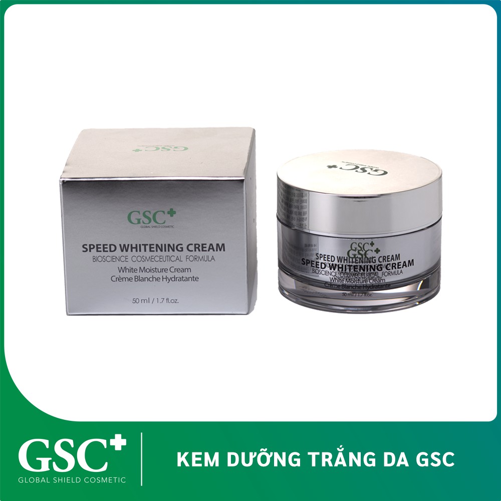 Kem làm trắng nhanh GSC Speed whitening cream, Hỗ trợ t r ị nám, tàn nhang hiệu quả, cân bằng sắc tố da, An toàn cho mọi loại da, hoàn toàn không kích ứng