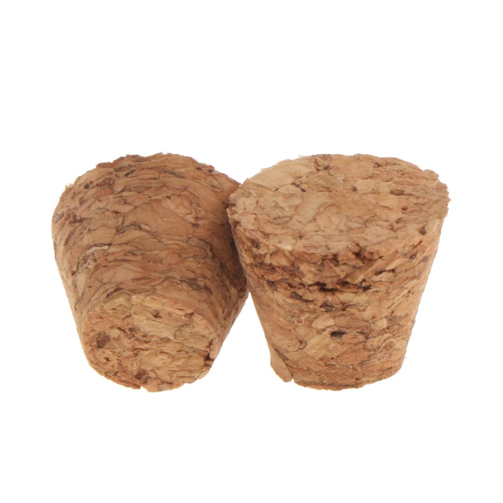 10pcs Tapered Unused Taper Natural Corks Stopper for 7-18mm Bottle DIY Craft