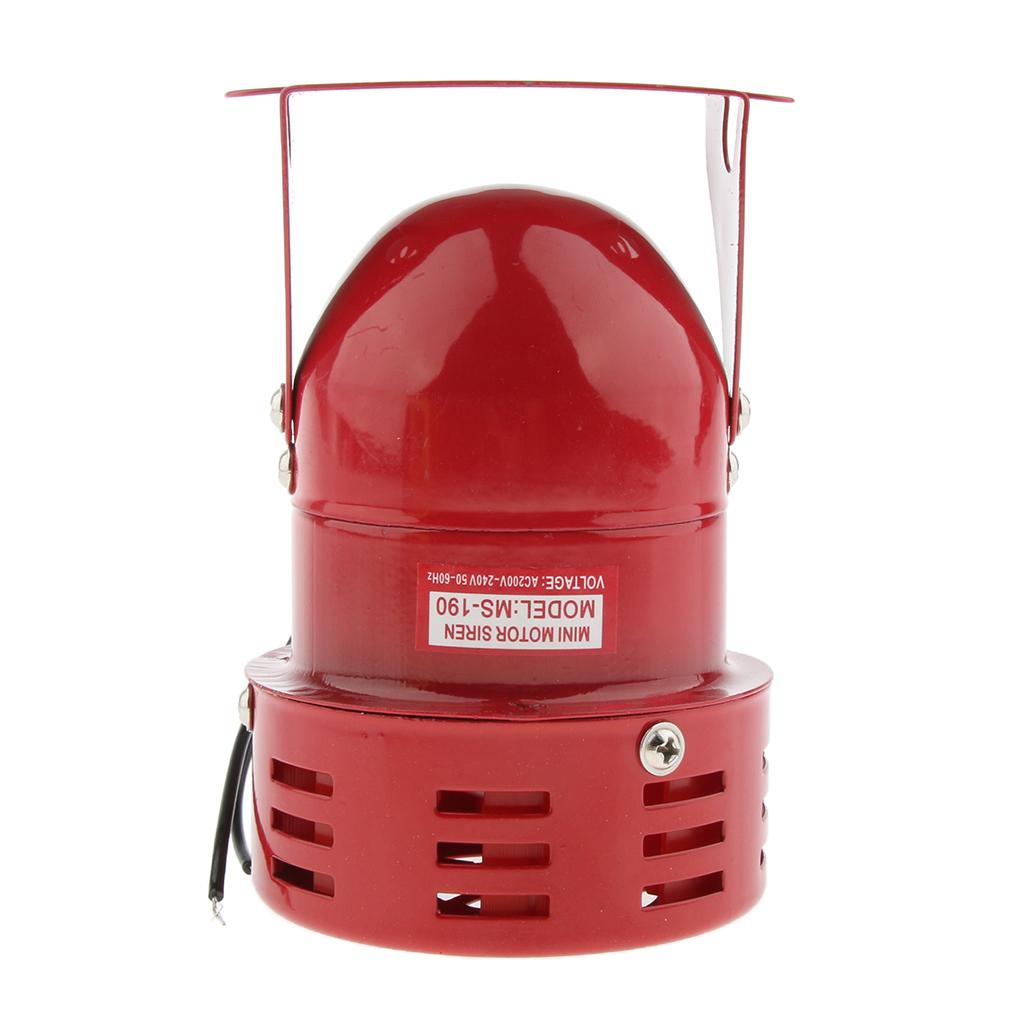 Strong Penetration Industrial Siren Motor Alarm Buzzer Alarm, Red, 12V / 24V / 110V / 220V
