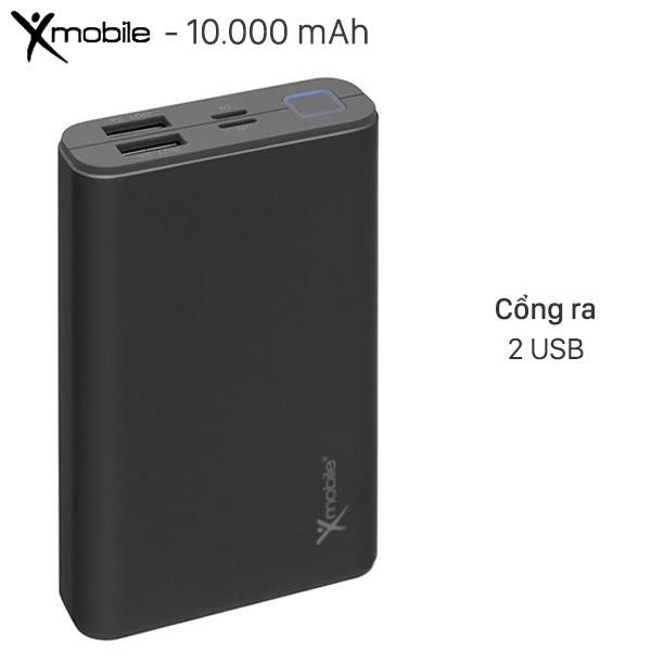 Pin sạc dự phòng 10.000 mAh Lightning X-mobile LJ JP90S - Hàng chính hãng