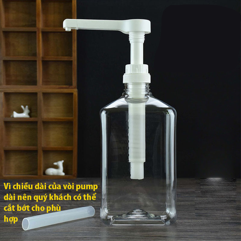 Bình Bơm Nhựa, Thuỷ Tinh Với Ống Hút Lớn Pump 10ml