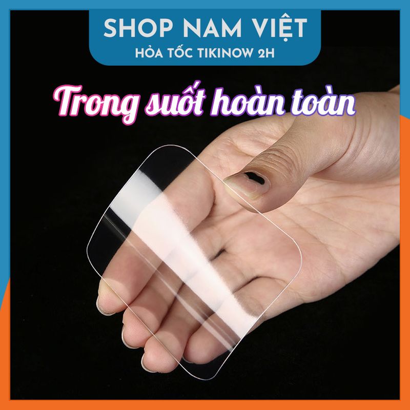 Tấm Keo Trong Nano Đa Năng - Miếng Keo 2 Mặt Siêu Dính