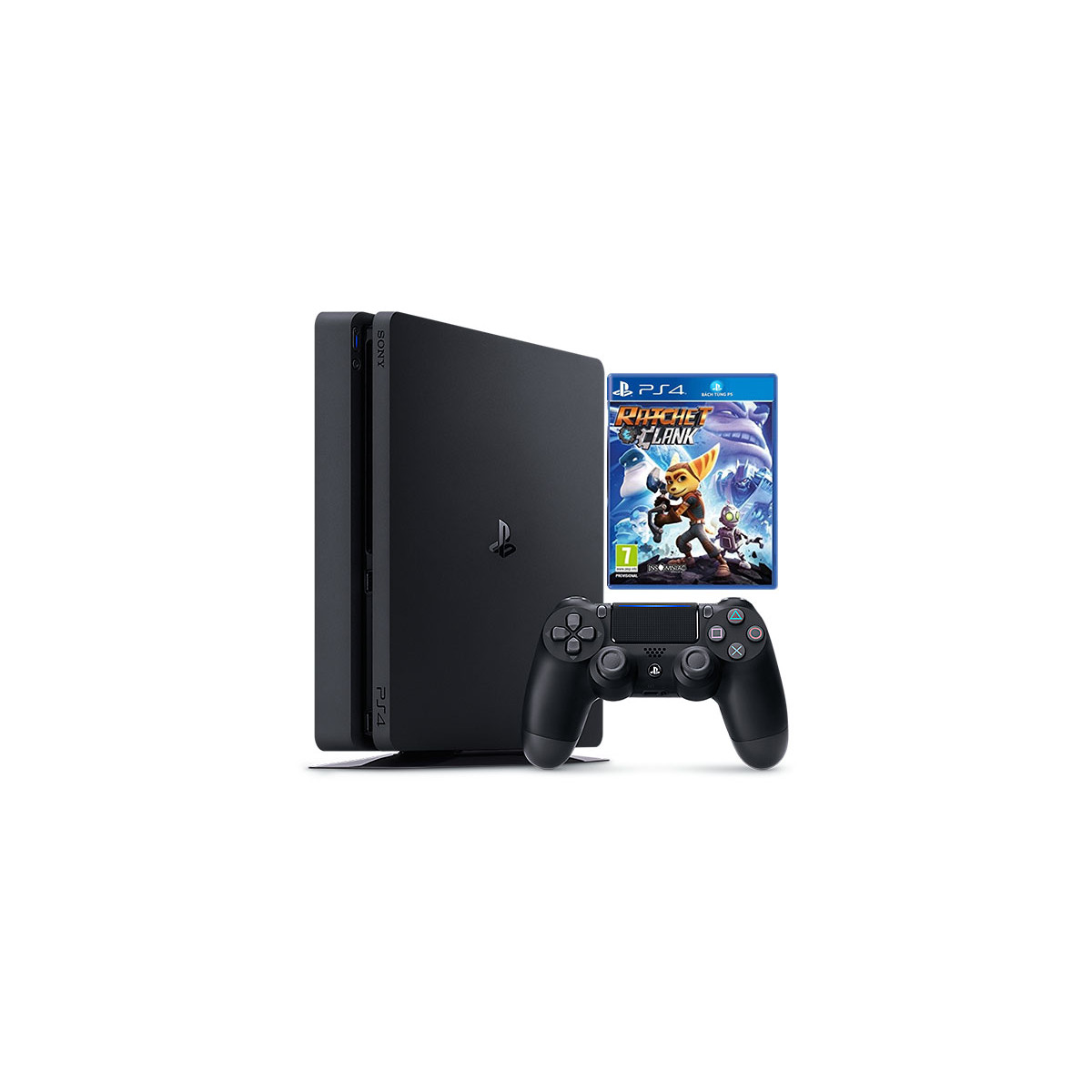 Bộ Máy Ps4 Slim 1Tb Tặng kèm đĩa game RatChet &amp;clank  - Chính Hãng Sony Việt Nam