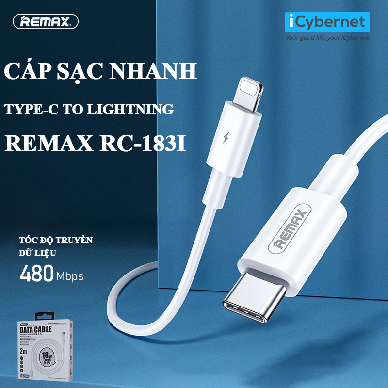 Cáp nhanh 20W Remax Marlik Series RC183 - Hàng chính hãng