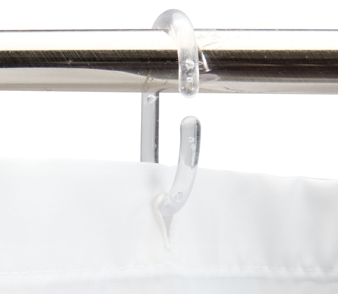 Rèm phòng tắm | JYSK Grundsund | polyester | trắng | R180xD200cm